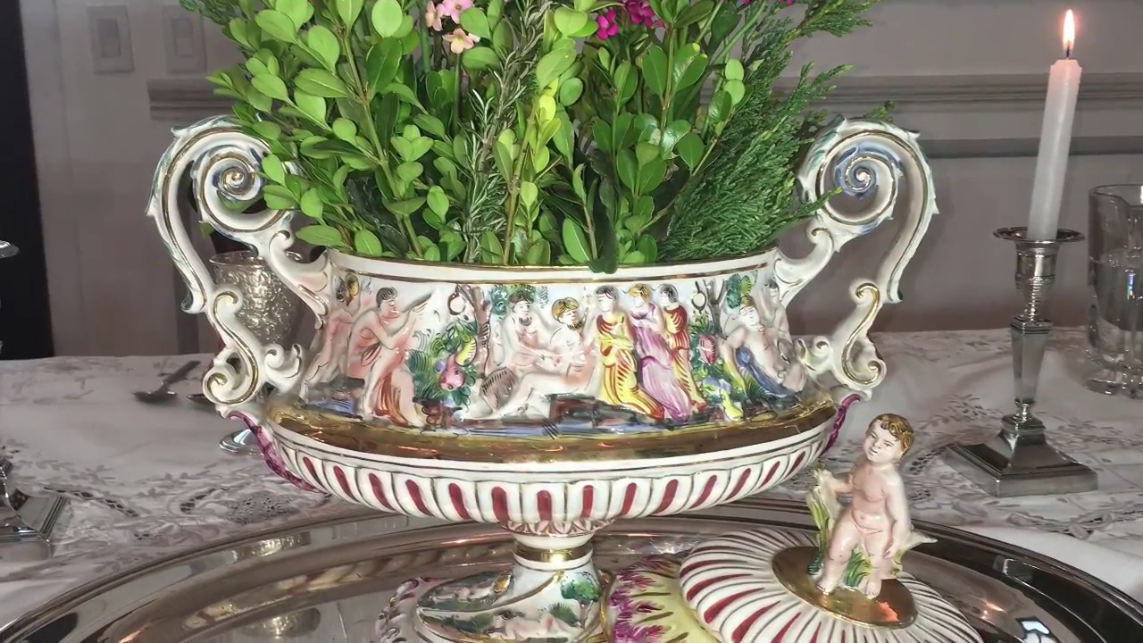 Piezas de porcelana Capodimonte