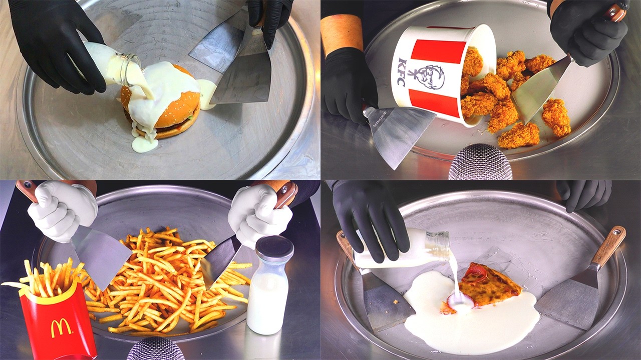 FOOD CHALLENGE: Are You Ready for the Craziest Fast Food Ice Cream Rolls Ever? (ASMR)