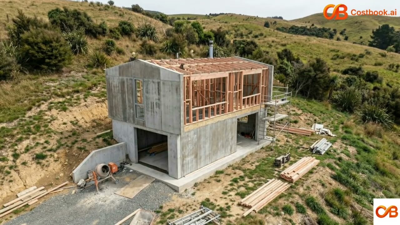 Fascinating construction of hillside residential