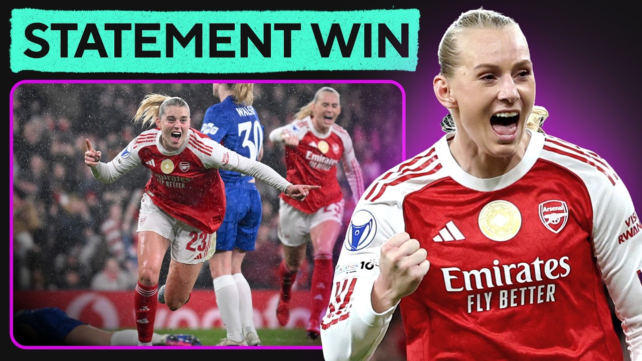 Arsenal TAKE CONTROL of UWCL Quarter Final with 3-1 win over Chelsea