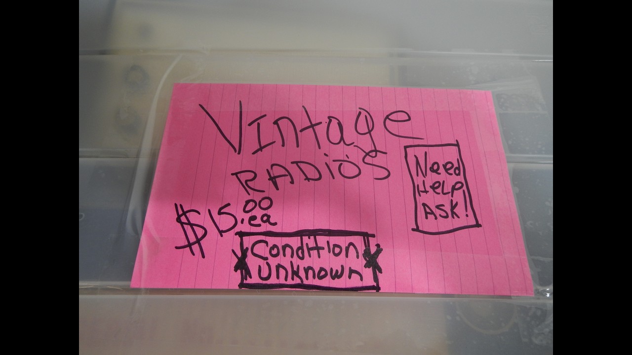 Estate Sale Finds. A look at some of the Radios Box 8