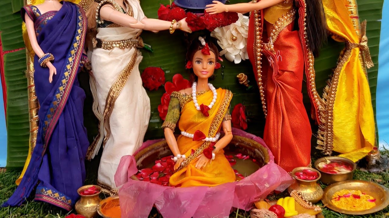 Barbie and Ken Marriage Epi 5| Haldi ceremony | Barbie's Haldi ceremony  | #minimarriage