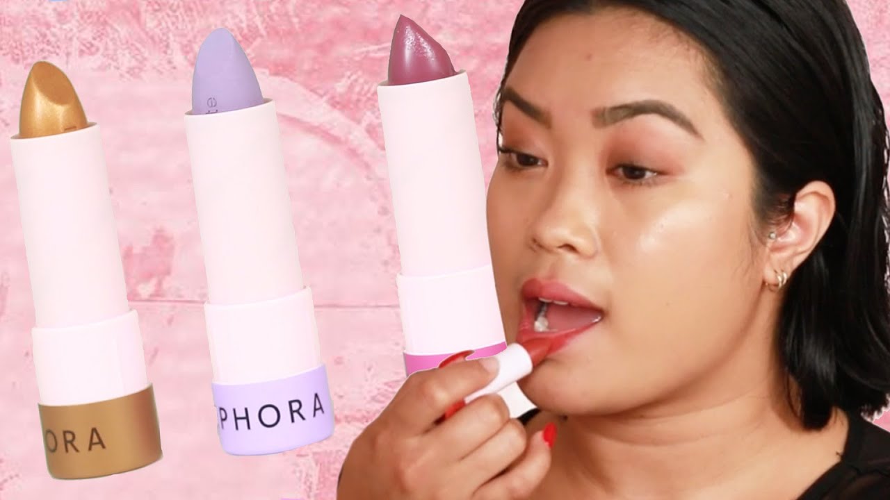 Women Try Sephora's LipStories Collection