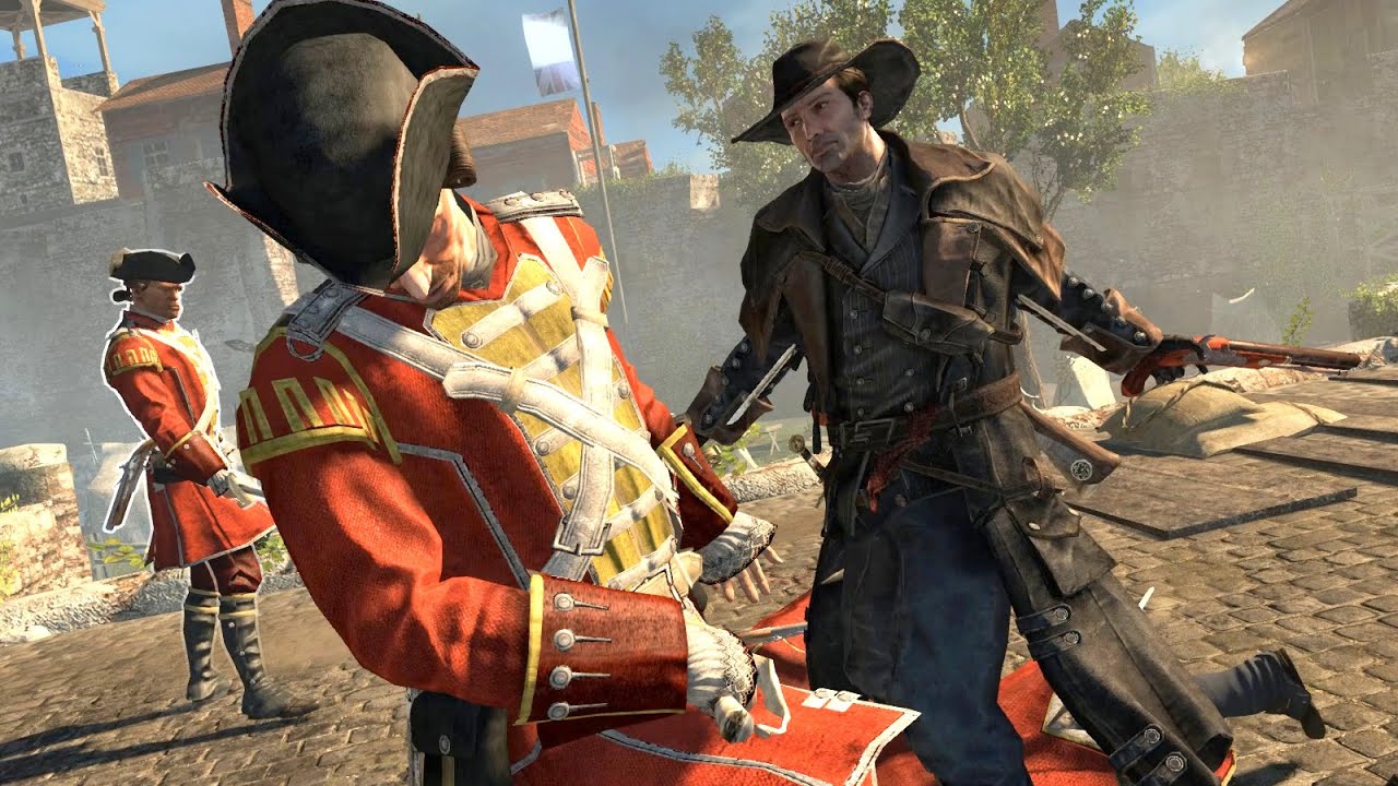 Assassin's Creed Rogue Cowboy Outlaw Free Roam & Finishing Moves