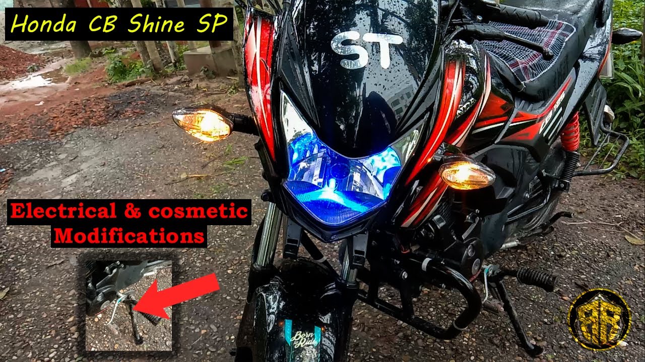 Honda CB Shine SP, Electrical & cosmetic Modifications | Rolling Rakib