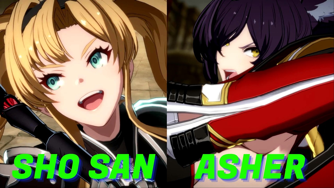 GBVSR High Level Gameplay Sho San Zeta VS Asher Ilsa