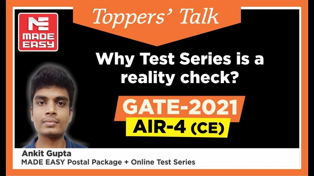GATE 2021 Topper | Ankit Gupta | AIR-4 | CE | Topper&rsquo;s Talk | MADE EASY Student