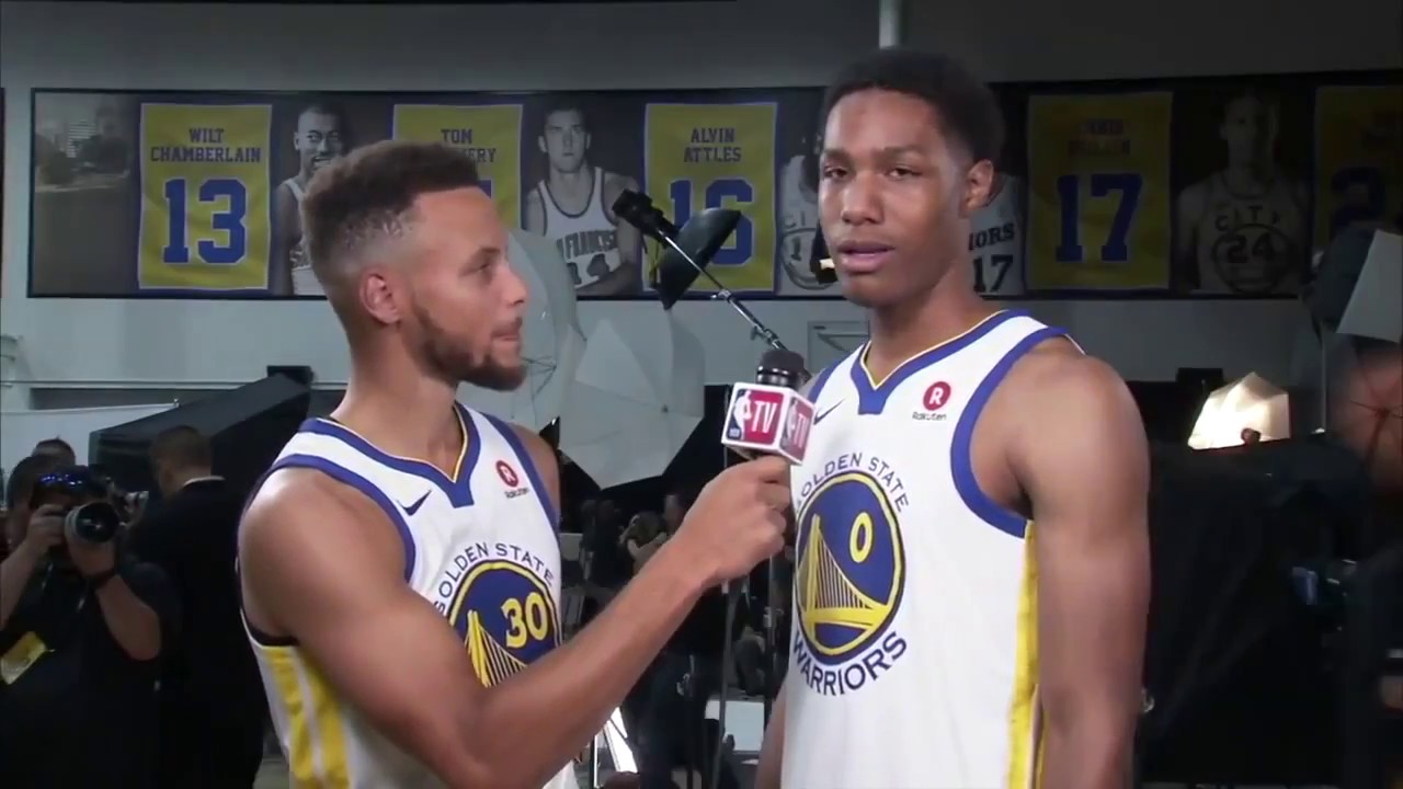 Warriors Steph Curry interviews Patrick McCaw in Press Conference Sept 22, 2017. MUST WATCH!
