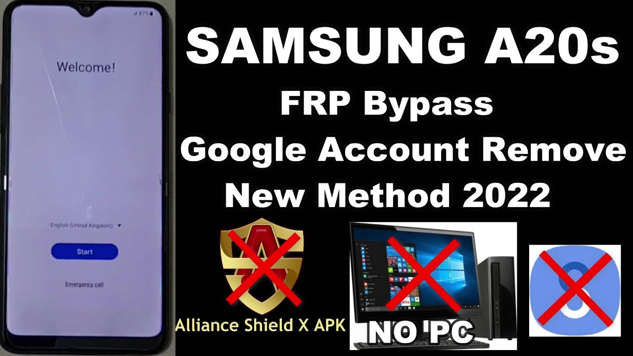 Samsung A20s FRP Bypass Android 11 Without Pc U3 U2 U4| No Alliance shield x | New Method 2022