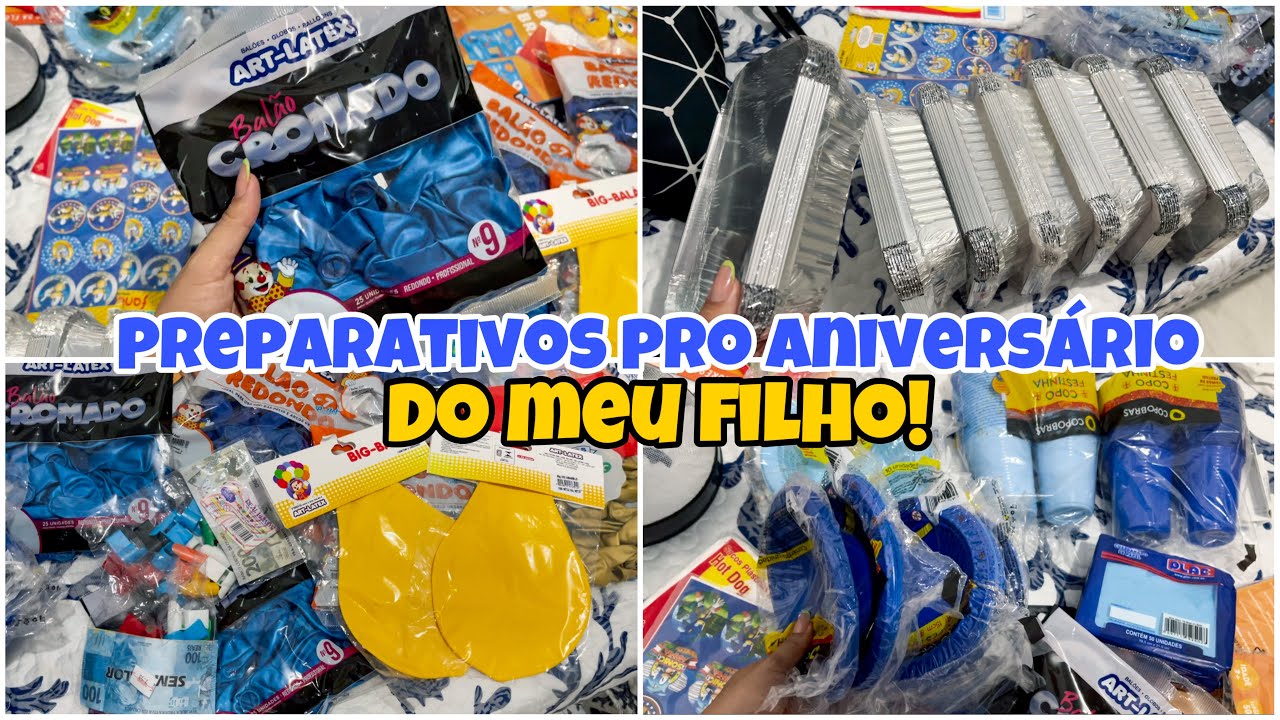 COMPRAS PRO ANIVERSÁRIO DO MEU FILHO! Aniversário do Sonic*