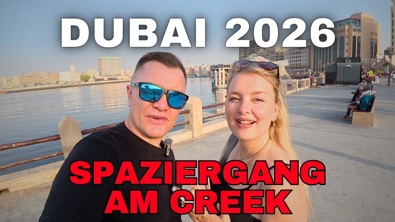 Dubai Creek Spaziergang und dann passiert DAS mit der Möwe! 😳 Unterwegs mit Adi Februar 2026