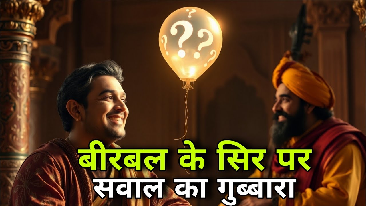 बीरबल के सिर पर सवाल का गुब्बारा l Hindi Kahani l Akbar Birbal Kahani #story #storytime
