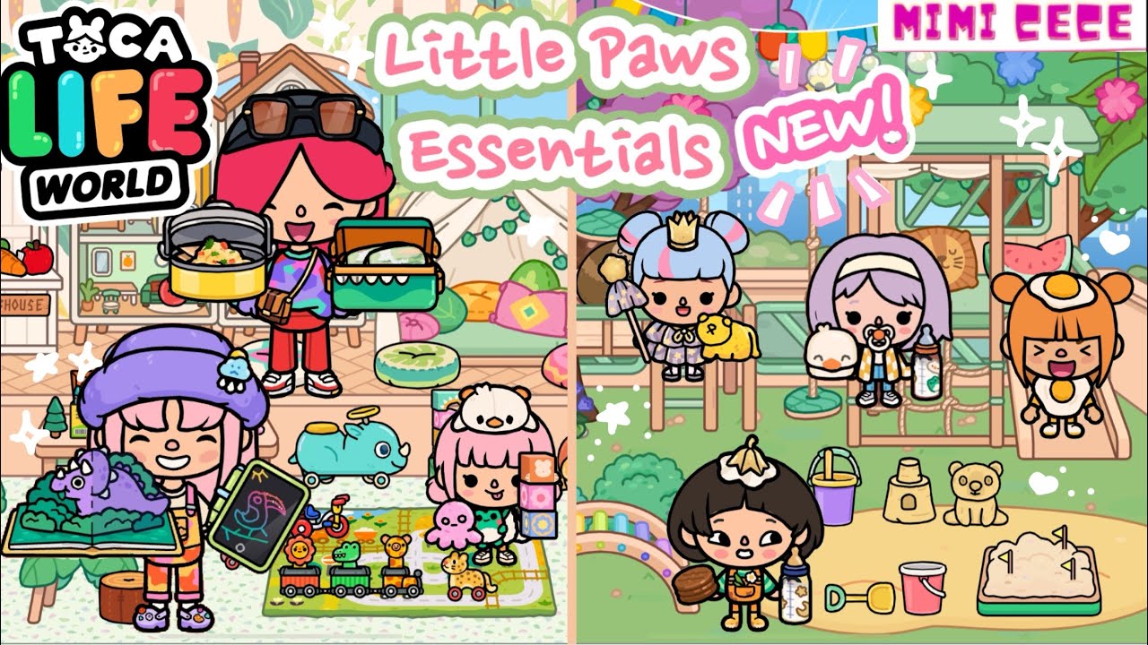 СТРОИМ ДЕТСКИЙ САД LITTLE PAWS С ОЧЕНЬ МИЛОЙ НОВОЙ МЕБЕЛЬЮ! 🌷🧸😍 | НОВЫЙ НАБОР ПЕРВОНАЧАЛЬНЫХ ТОВА...