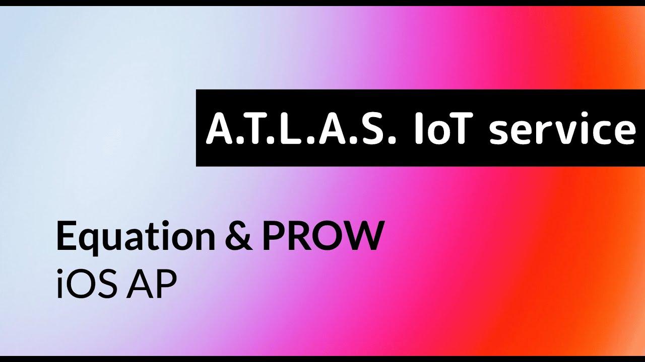 Neptun PROW, Equation PROW. iOS. Подключение к ATLAS.