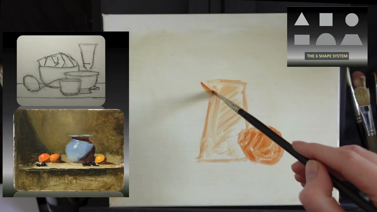 How to Start Painting using Simple Shapes! Part 2