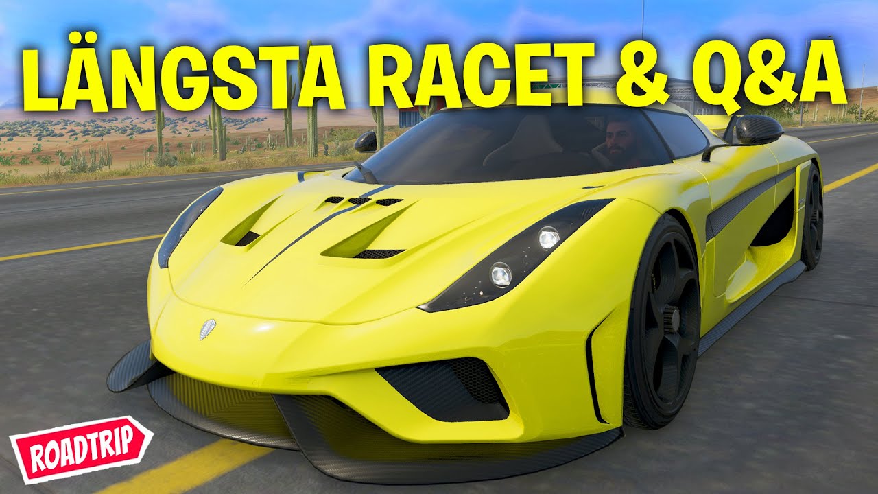 THE CREW 2 - KÖR VÅR KOENIGSEGG ÖVER HELA KARTAN I SPELETS LÄNGSTA RACE *ROADTRIP & Q&A*