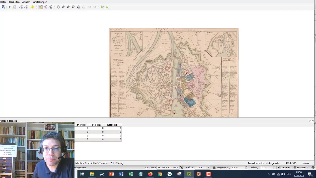 QGIS 01  Historische Karte georeferenzieren