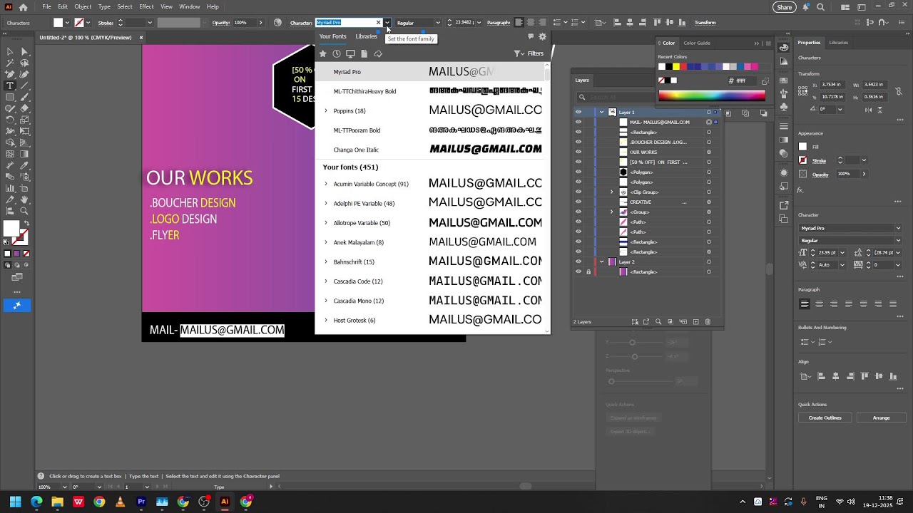 illustrator business flyer