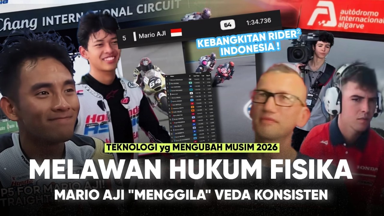 MELAWAN HUKUM FISIKA &ldquo;Mario Aji Gila! Veda Konsisten&rdquo; kejutan yg Buat MOTO GP 2026 Spektakuler!