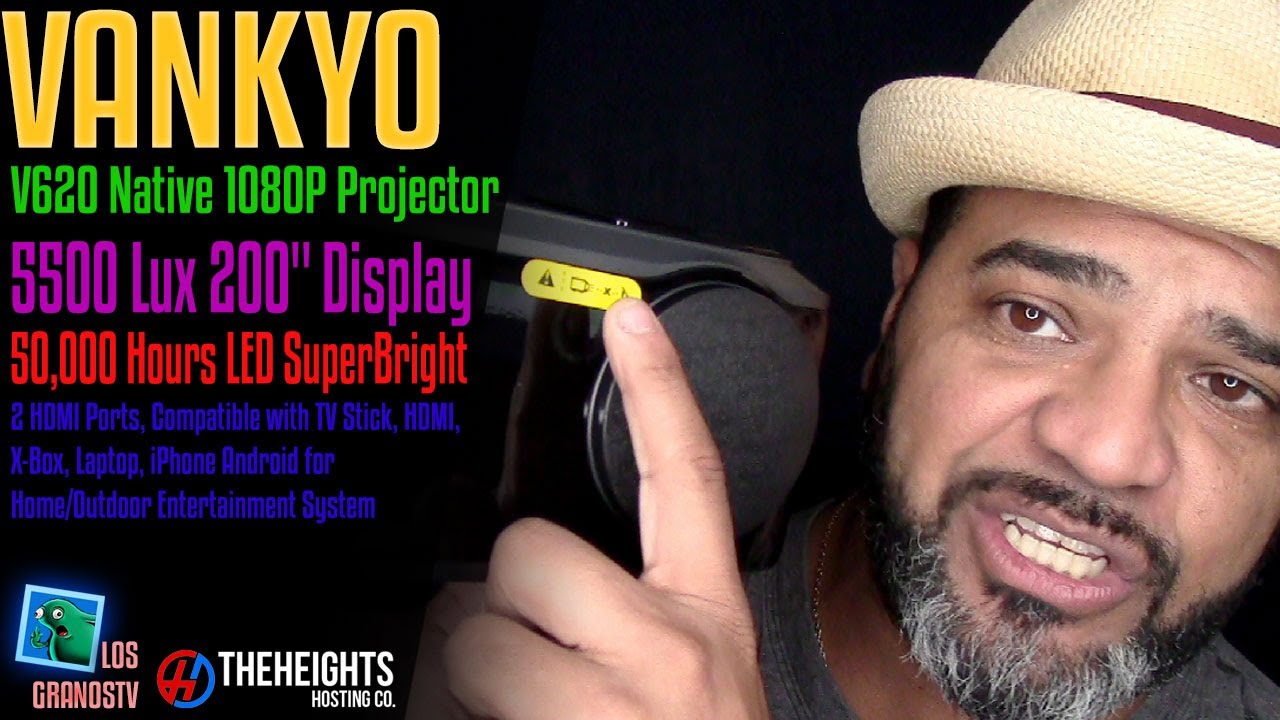 Vankyo Performance V620 1080p LED Portable Projector 🍿 : LGTV Review