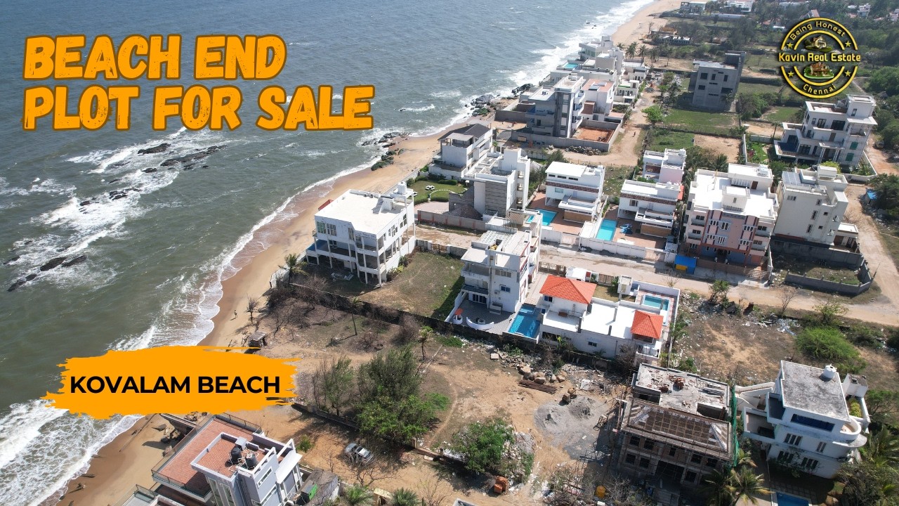 ID 2578 - Beach End Plot For Sale in ECR || Kovalam || 33 Ft road || North Facing ||