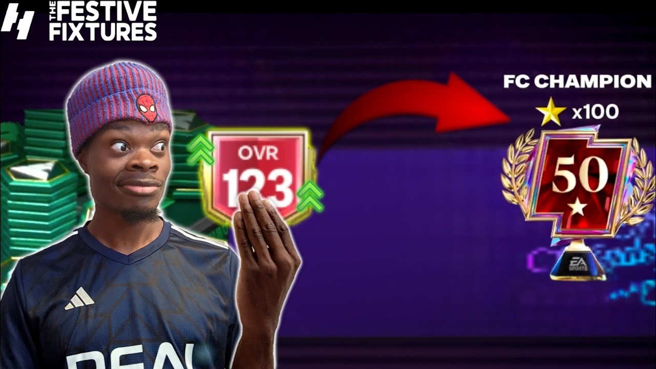 Final Festive Fixtures Account Upgrade 🤩The Grind to 100 Stars is COMPLETE🔥- FC MOBILE