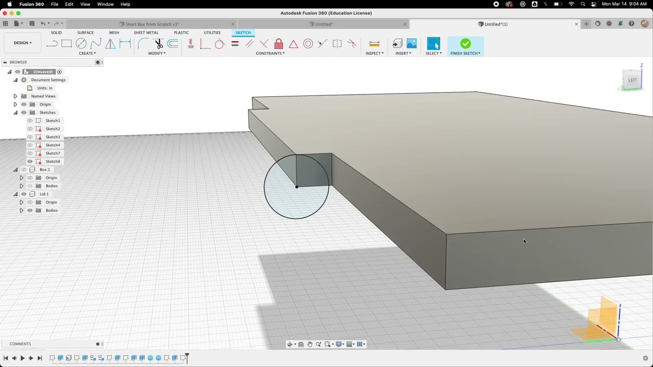 Fusion360 Box with Hinge and Latch Tutorial for 3D Printing