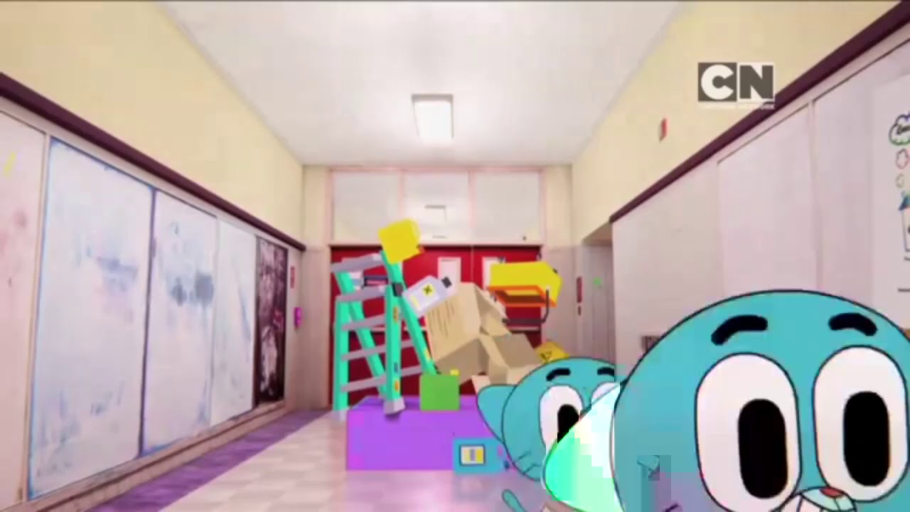 I put “Grass Skirt Chase” over a scene from Gumball