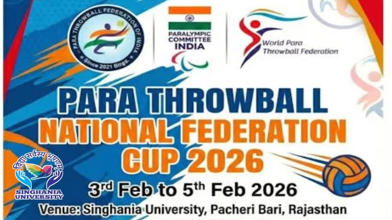 Ceremony....Para Throwball National Federation Cup 2026....Singhania University