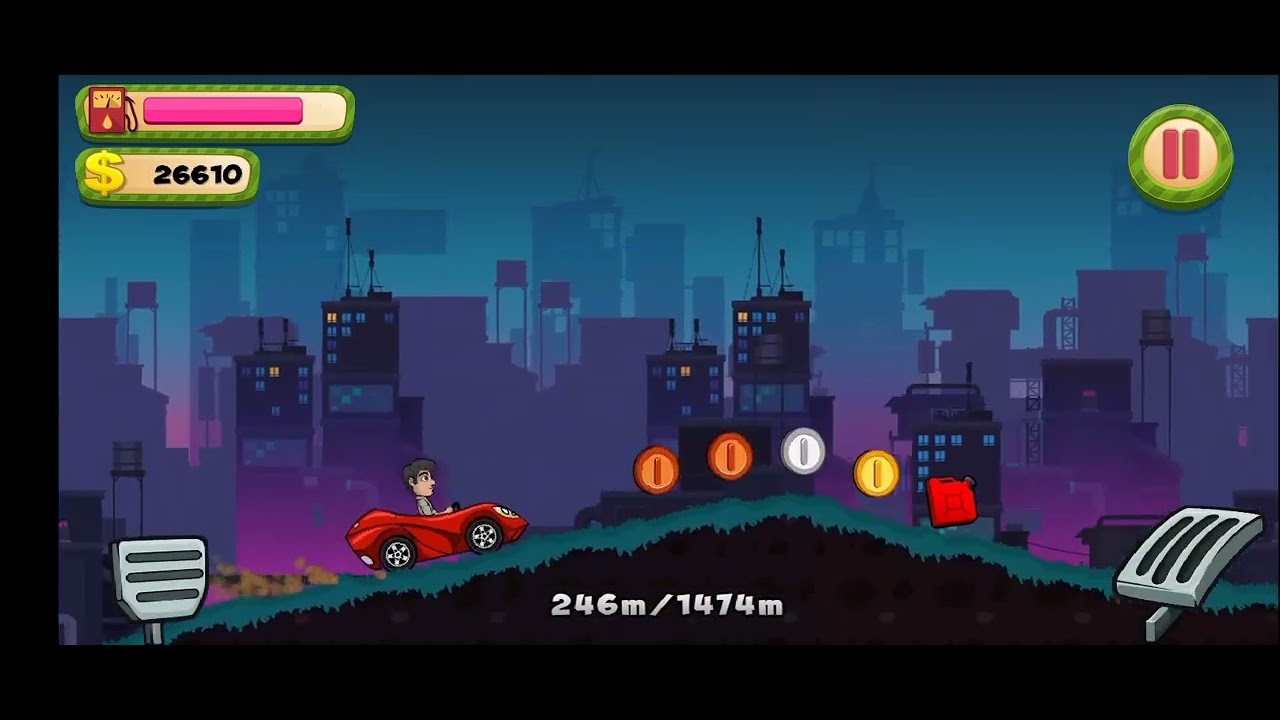 Hill climb Racing new record😱