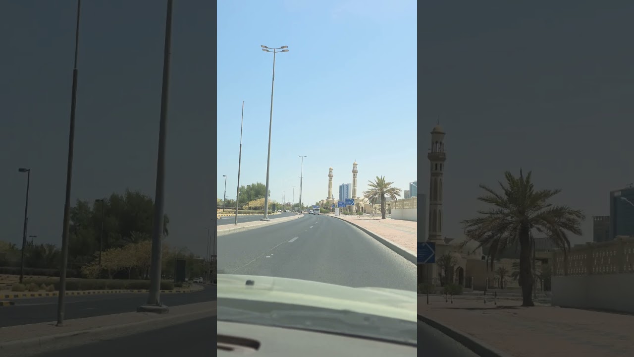 Kuwait local road driving 