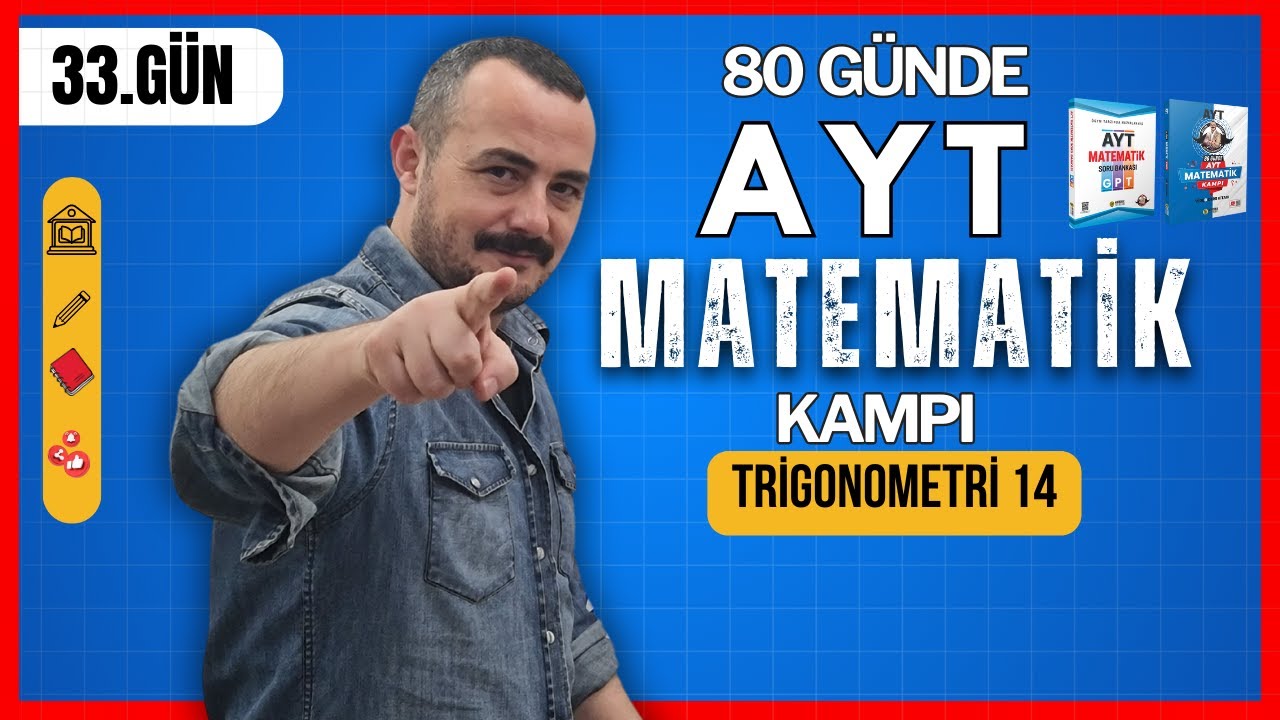 80 Günde AYT Matematik Kampı | 33. Gün | Trigonometri 14 | Kosinüs teoremi