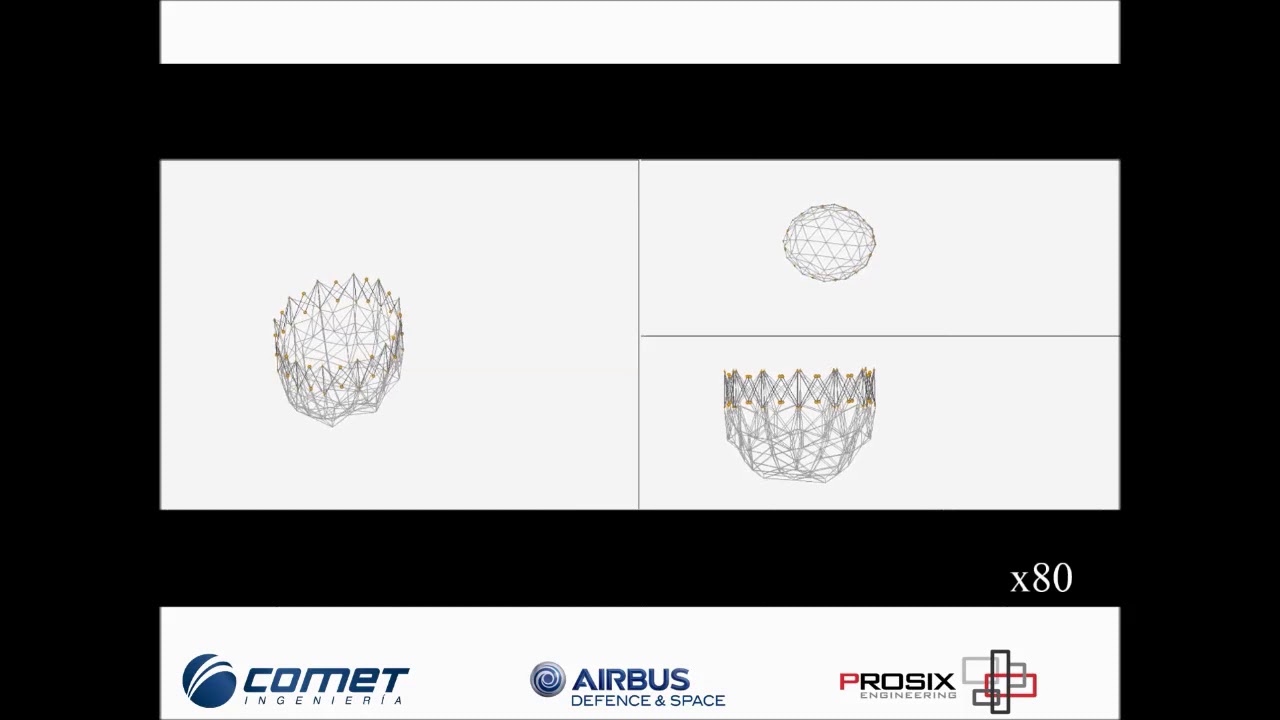Large Deployable Reflector deployment simulation