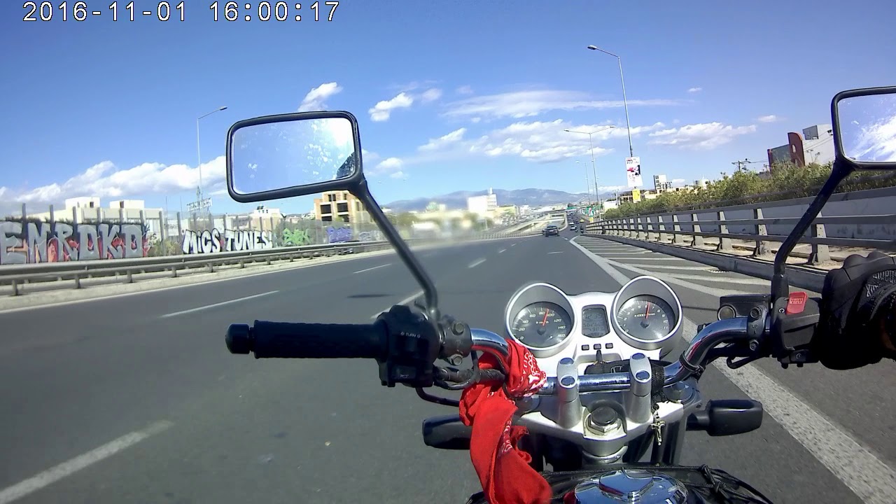 HONDA cbf250  ride in the highways of Athens. 🇬🇷 Βόλτα στον αυτοκινητοδρομο της Αθήνας.