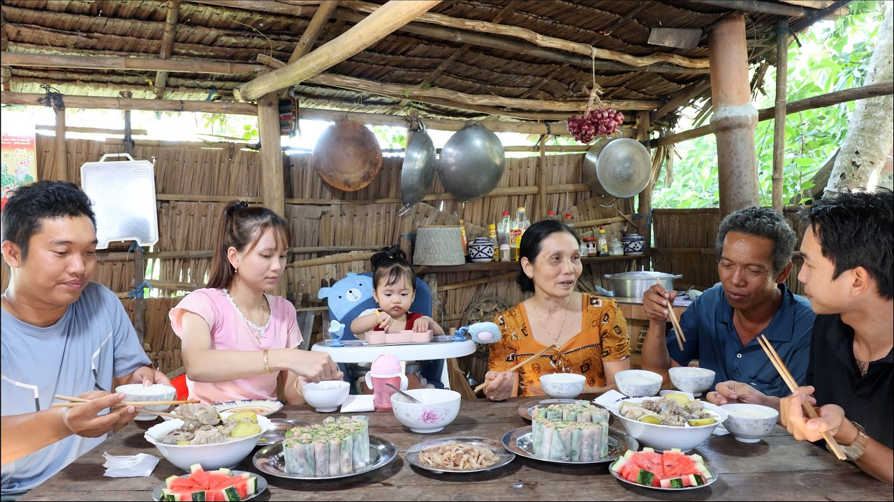 Bì Cuốn Thịt Khìa Món Ăn Quê Ngày Xưa Bà Hay Làm | KBMQ