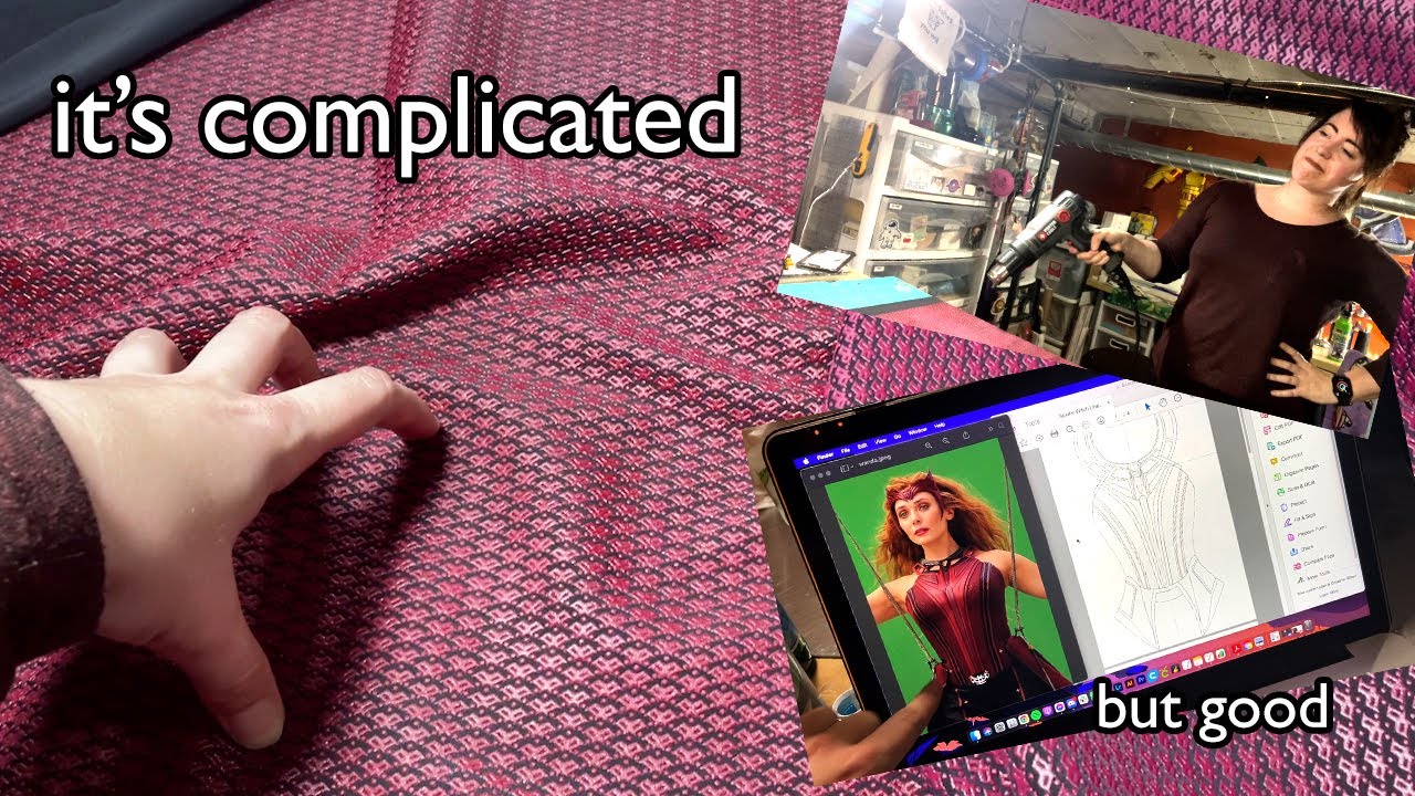 DUCT TAPE ME, then paint my fabric | Making Scarlet Witch week 1
