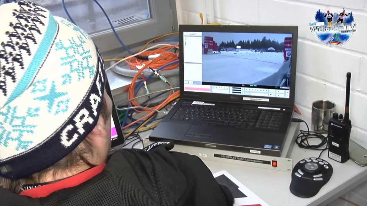 Im Swiss Timing B&uuml;ro (FIS Tour de Ski 2013)