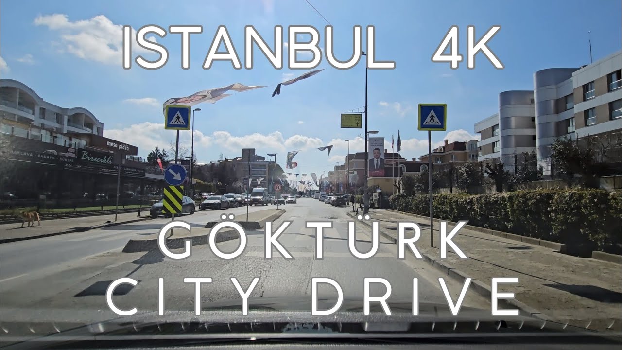 Istanbul 4K - Göktürk 4K Drive - City Sightseeing in Fancy Neighborhood of Eyupsultan Driving Tour