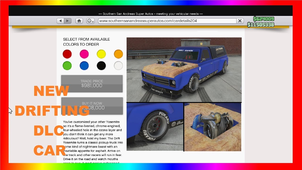 GTA 5 - DLC Vehicle Customization - Declasse Drift Yosemite (Ken Block Hoonitruck)