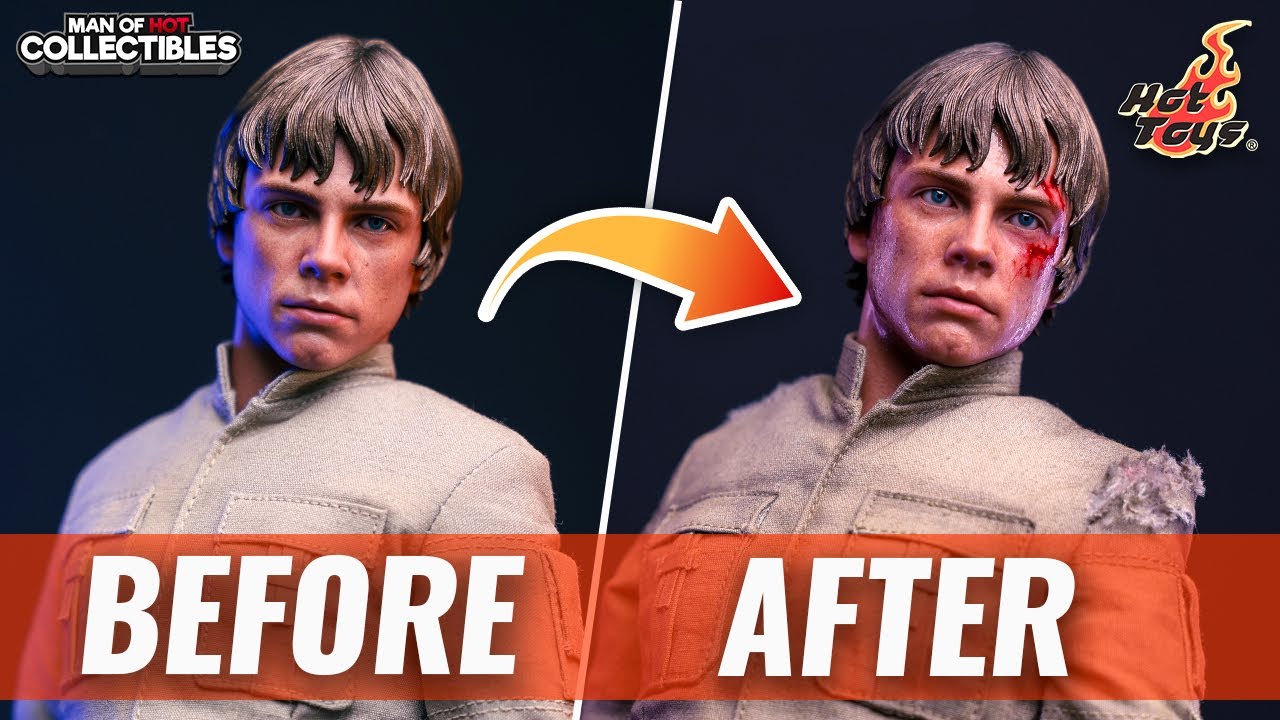 ULTIMATE LUKE! CUSTOM Hot Toys BESPIN LUKE SKYWALKER DX25 | Before and After
