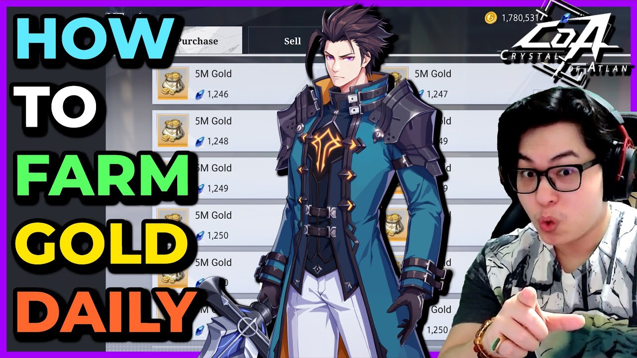 Crystal of Atlan Gold Farming Guide: Daily Strategy for Energy & Gear