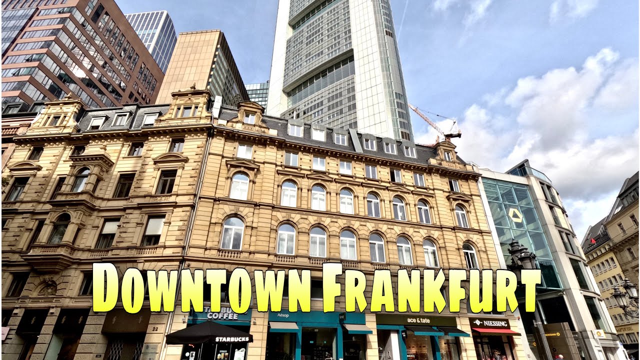 [4K] Downtown Frankfurt - Innenstadt Frankfurt am Main | Germany | Walking Tour