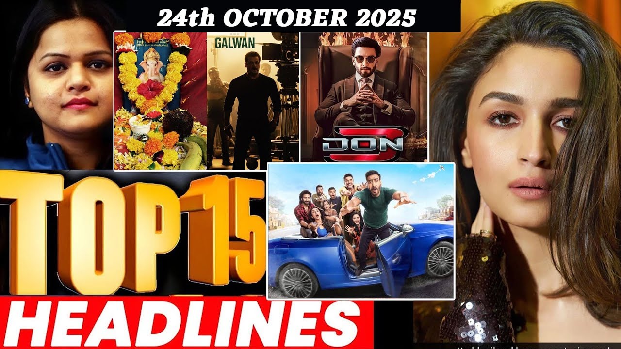 Top 15 Big News of Bollywood | 24thOCTOBER   2025 | Salman Khan , Ramayana, Sunny Deol, Amir Khan