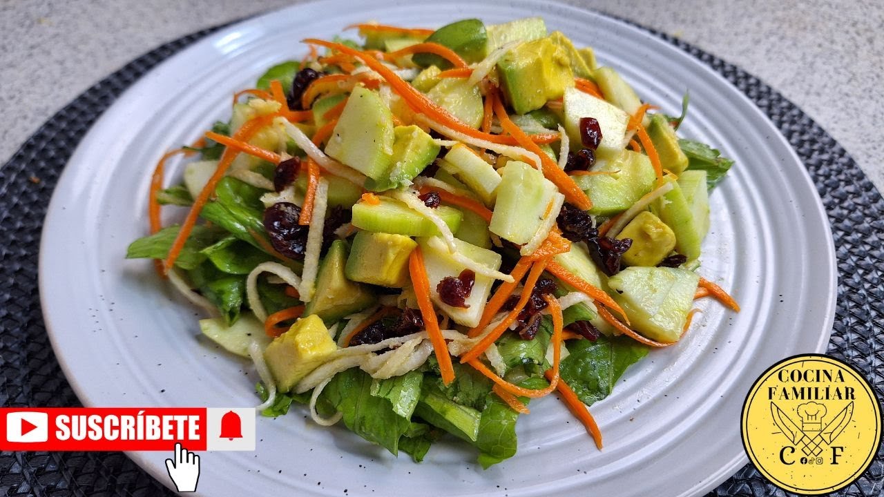 Exquisita y SALUDABLE ensalada de JICAMA y aguacate, es tan deliciosa y facil de hacer
