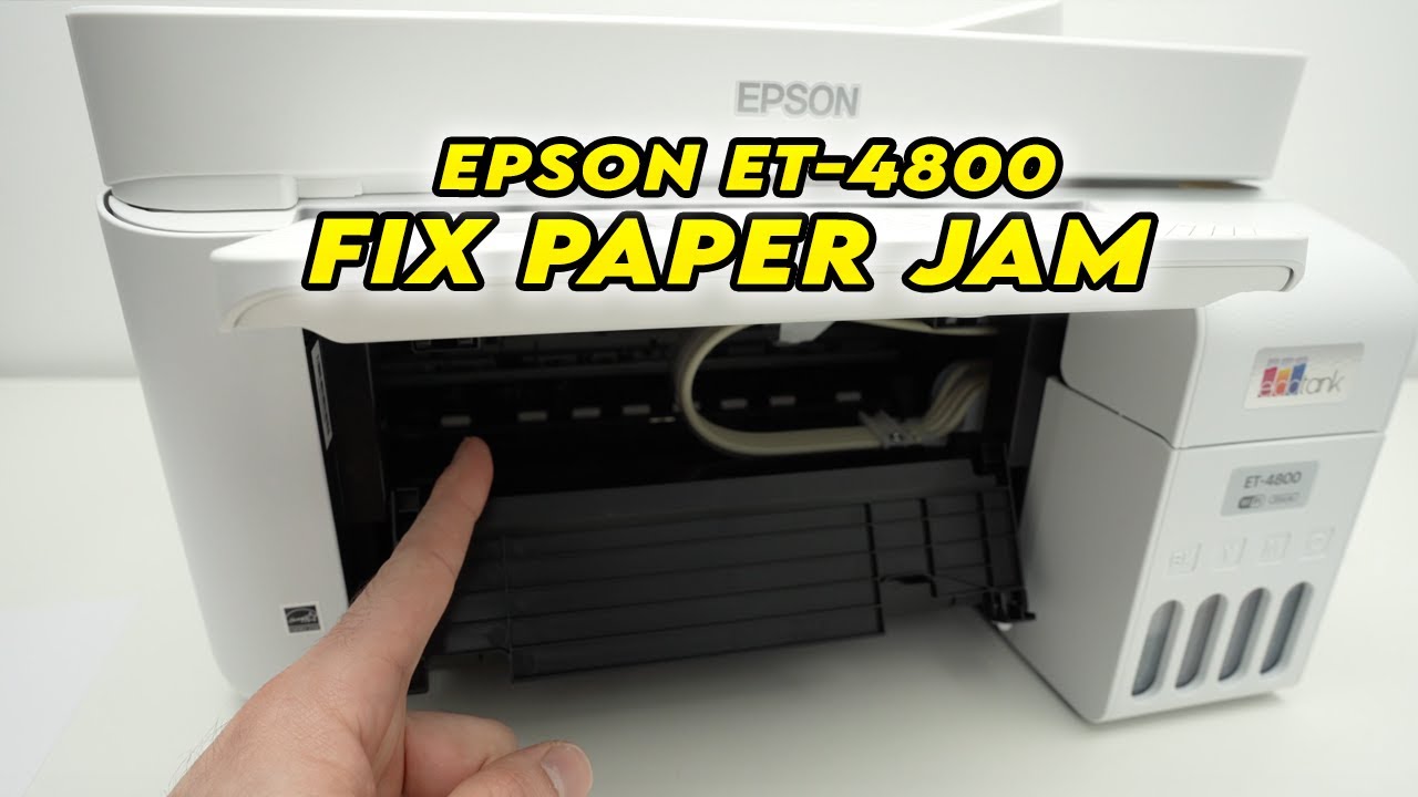 Как устранить замятие бумаги на Epson ET-4800