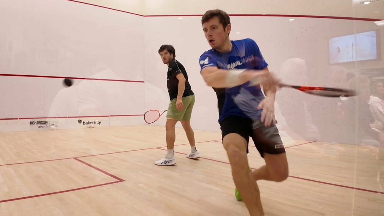 Greg Lobban(WR # 22) v Leonel Cardenas(WR # 14)--Part 1 Of 3--Two Camera Edit. Pro Squash.