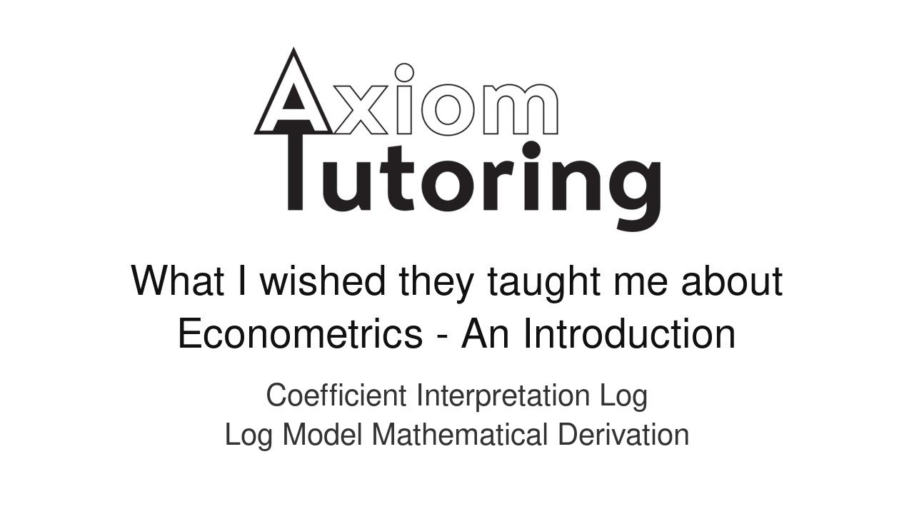114 Coefficient interpretation Log log model mathematical derivation