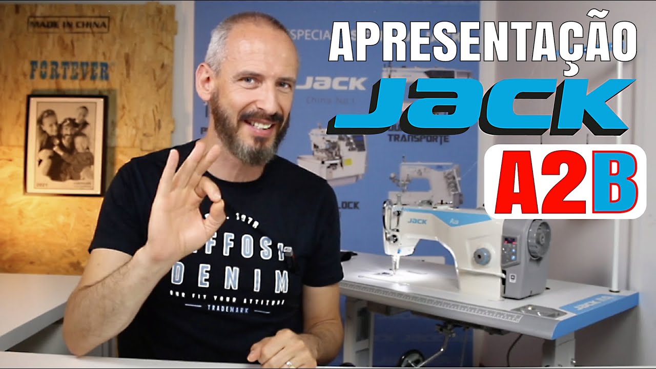 Apresentação da Máquina Industrial de Ponto Corrido JACK A2B