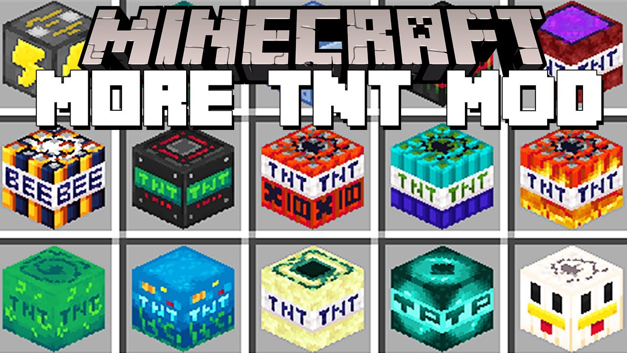 Minecraft CUSTOM TNT / MORE TNT MOD! (Minecraft Mods)