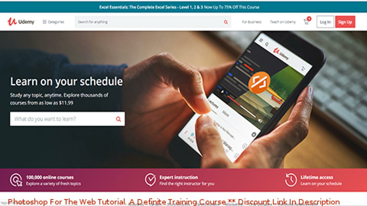 Photoshop For The Web Tutorial. A Definite Training Course coupon - udemy discount